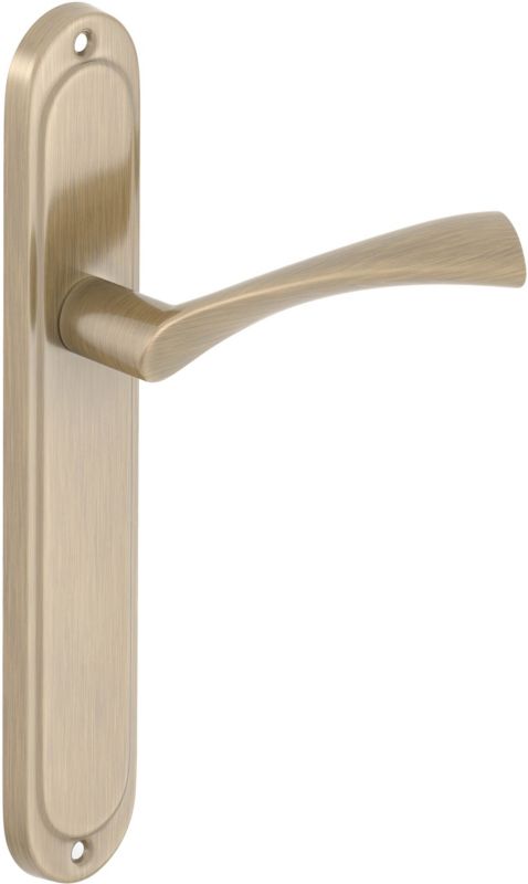 Metalbud Diana dørhåndtag 72 mm uden hul patina