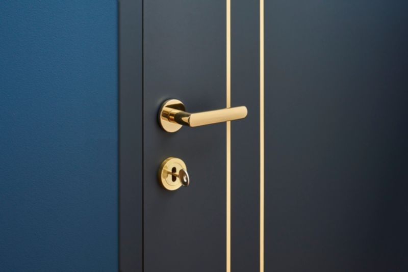 Dørgreb Rund Roset Guld Znal 30-60 mm