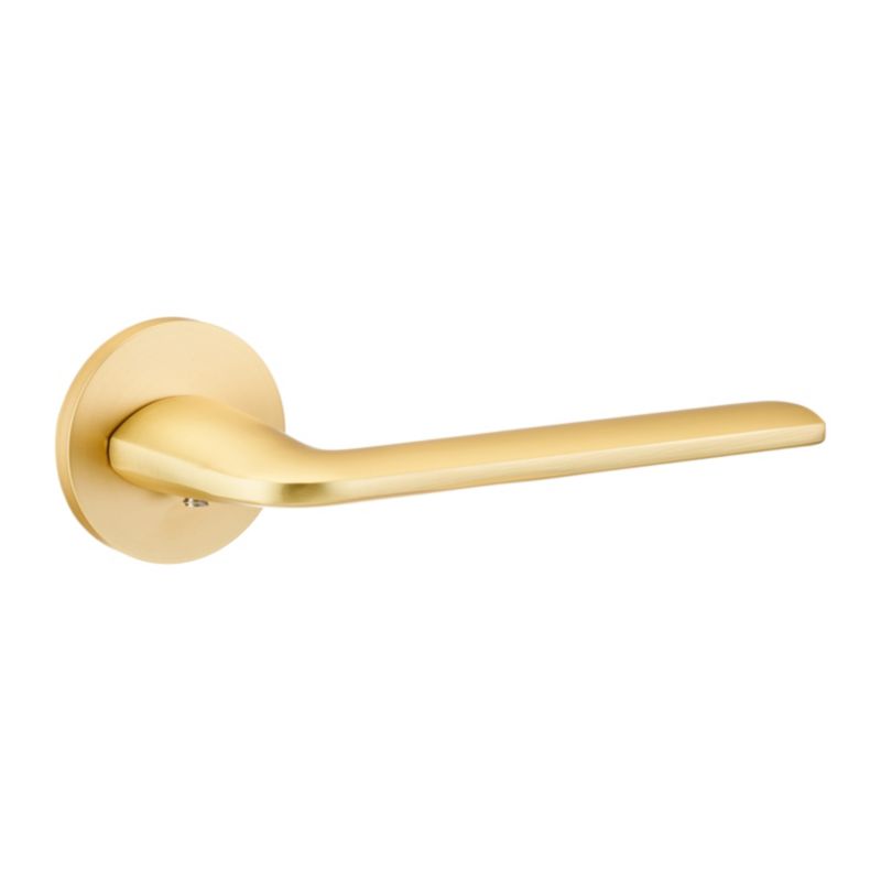 Schaffner Lucy dørhåndtag på roset i guld