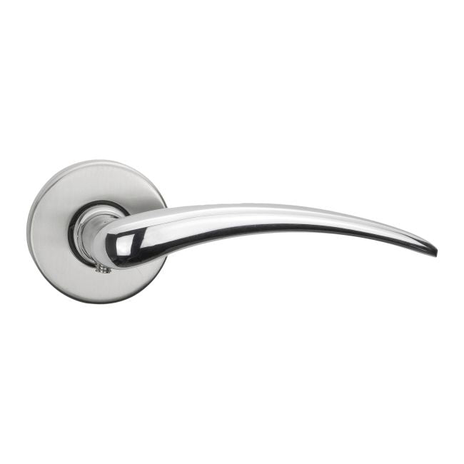 Schaffner Wing dørhåndtag med rund roset i krom