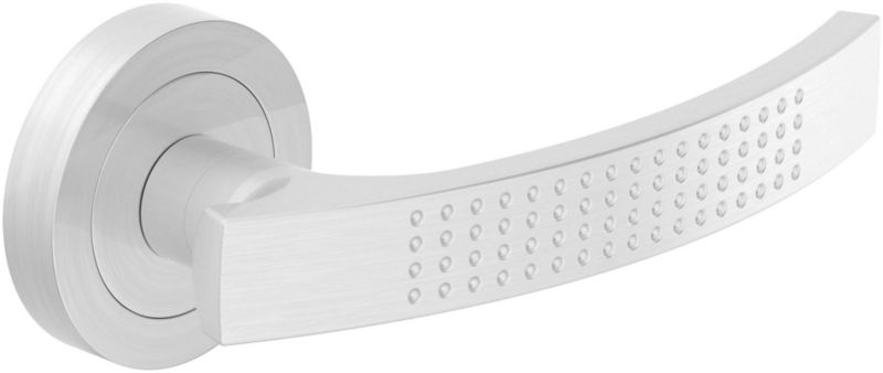 Dørhåndtag Verso Astra med rund roset i nikkel