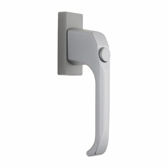 Hvid Jupiter-vinduesgreb med trykknap