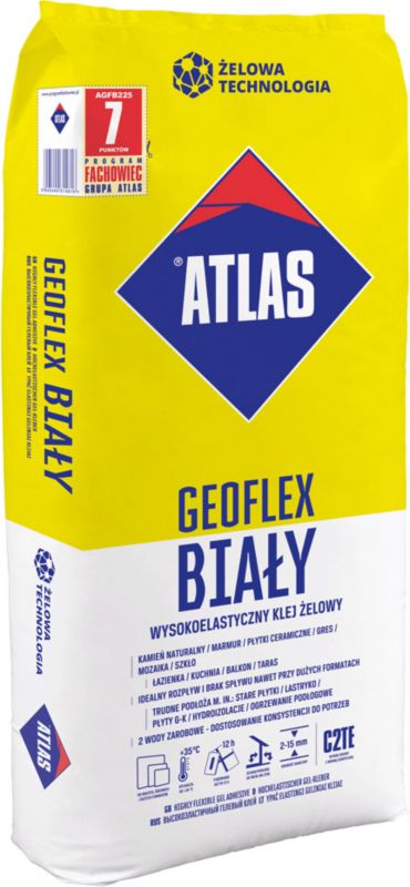 Atlas Geoflex hvid fliseklæb 22,5 kg