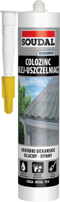 Soudal Colozinc lim til plader 290 ml klar
