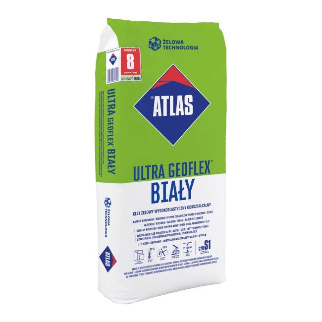 Atlas Geoflex Ultra hvid fliseklæber 22,5 kg