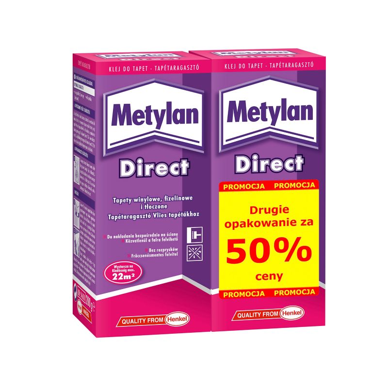 Metylan Direct tapetklæber 200 g – køb den anden med 50% rabat