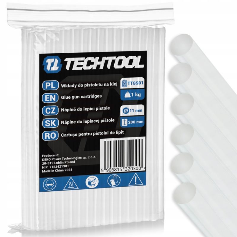 TECHTOOL varm limstænger 1 sæt