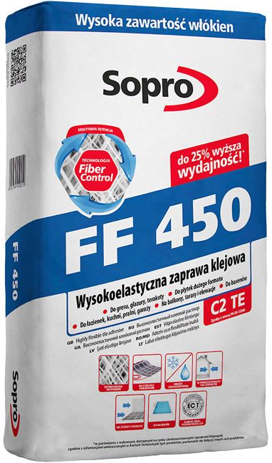 Sopro FF450 høj-elastisk fliseklæber 22,5 kg