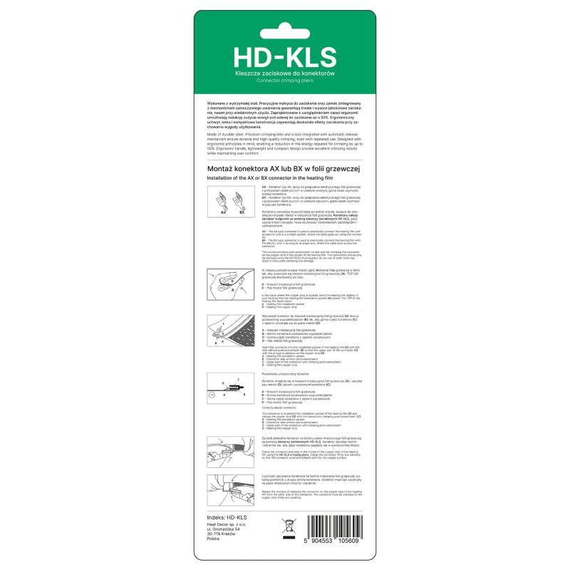 Klemmetang til Heat Decor-konnektorer