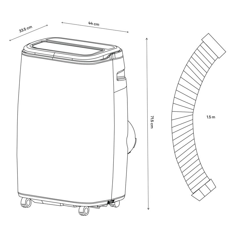 Monoblock klimaanlæg 9000 BTU