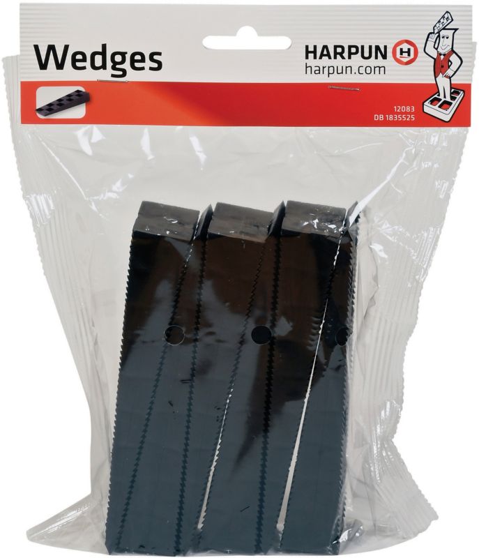 Sorte monteringskile 6 stk.