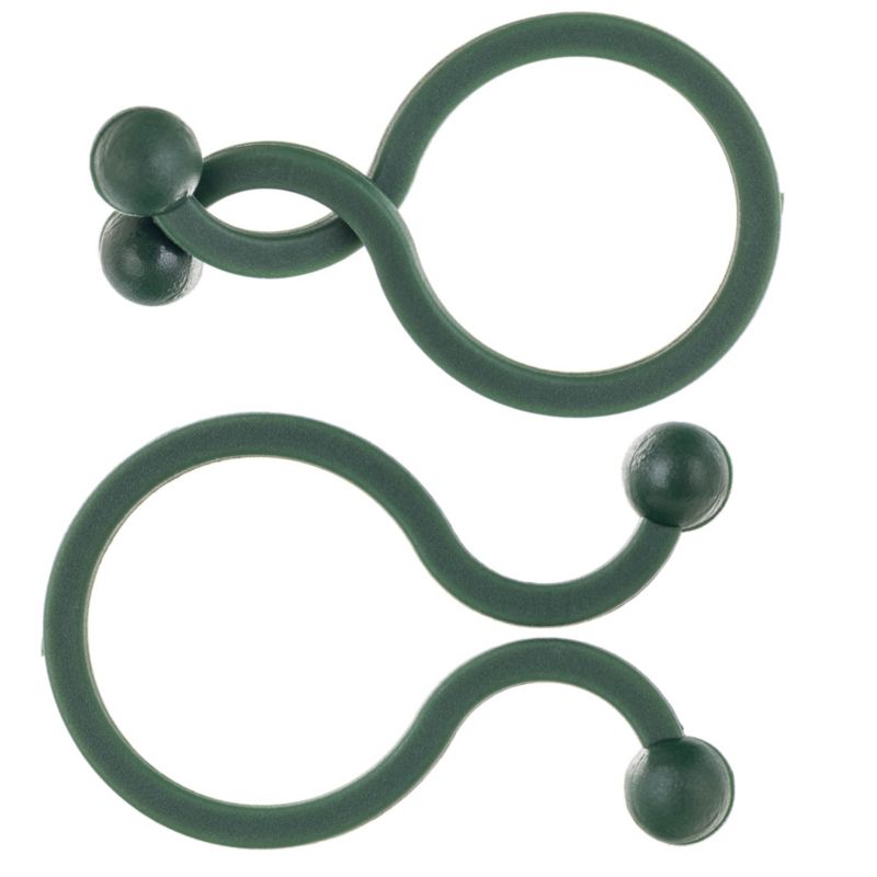 Kadax planteclips til fastgørelse af tomatstængler og bønnegrene 23 mm, 50 stk.