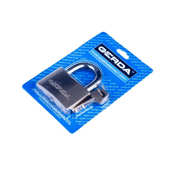 Forstærket hængelås Gerda S-60 i messing