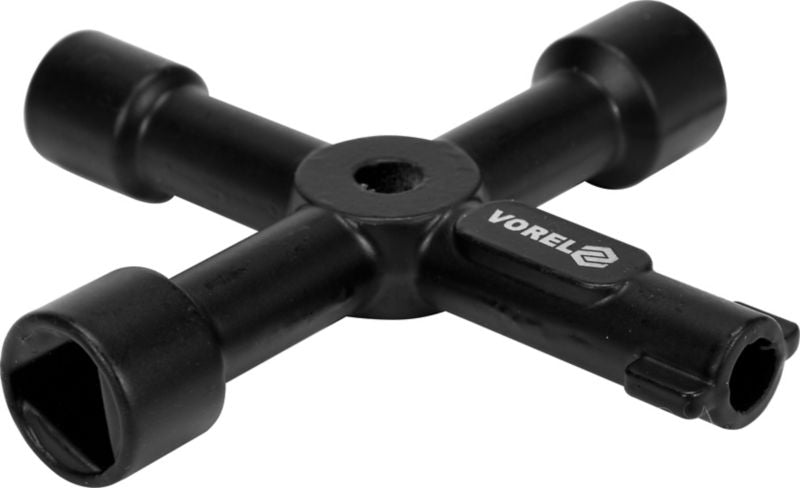 Vorel servicekabinetnøgle med 4 forskellige ender