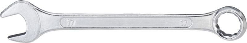 17 mm kombinationsnøgle med fladt og ringet hoved