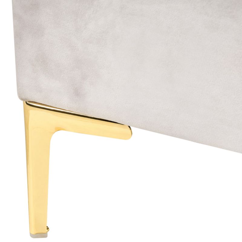 Seng Sauvian 140x200 cm Hvid Velour