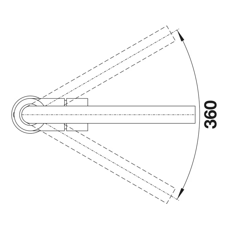Køkkenarmatur Mila 27 cm Sort Mat