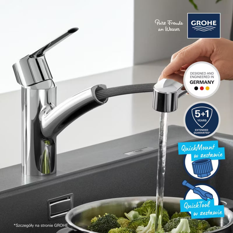 Køkkenarmatur Start New med Udtrækstud Krom
