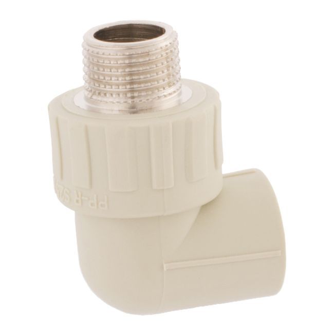 90° vinklet rørkobling Idmar Group PP-R udvendigt gevind 32 mm x 3/4"
