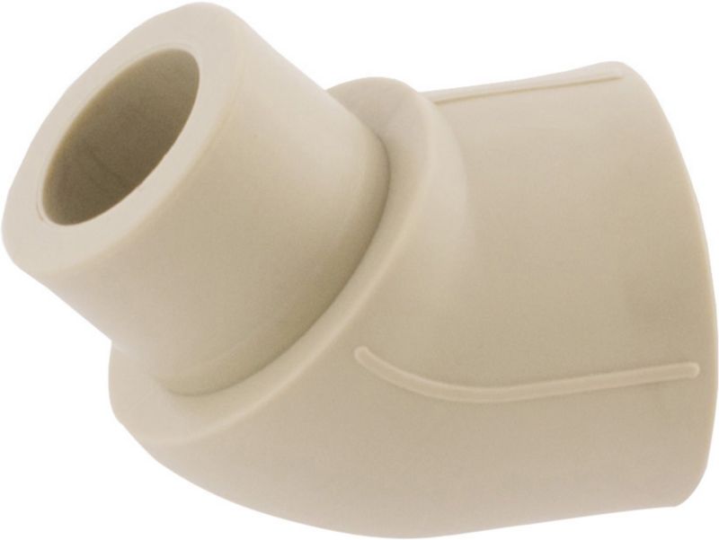 45° PP-R nippelbøjning 25 mm