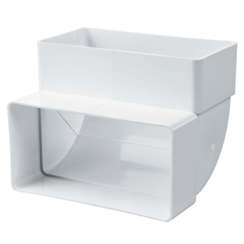 Vents lodret bøjning 120 x 60 mm 90°