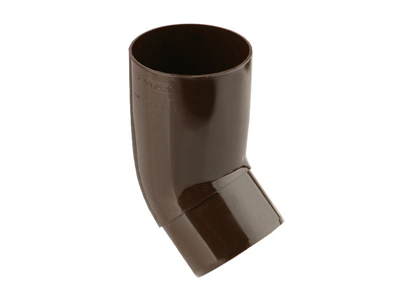 Marley tagrendebøjning med diameter 5,3 cm og 87° vinkel i brun