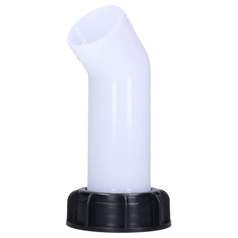 Sillar 45° vinklet haneudløb til 1000L IBC-beholder med S60X6 møtrik, 1 stk.