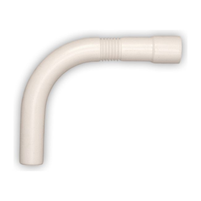 Kort bundudløbsvinkel til toilet