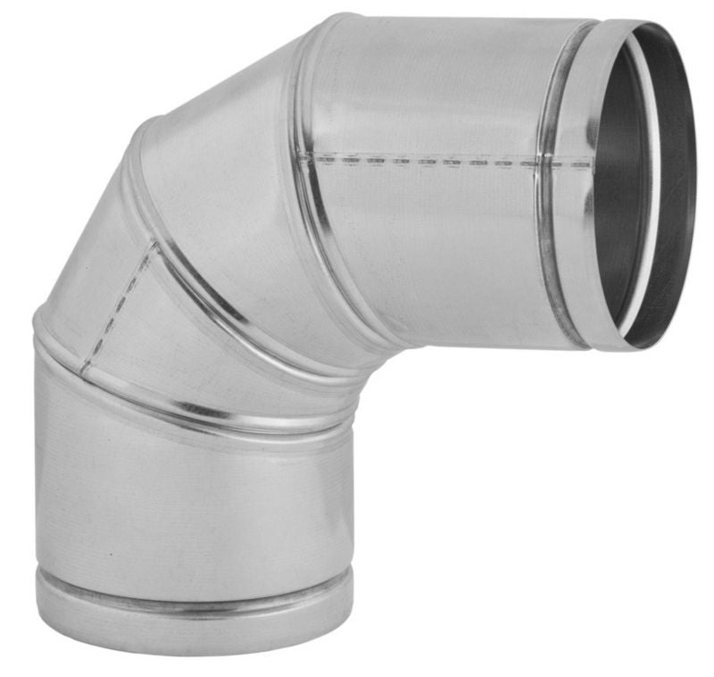 Justerbart 90°-bøjning Darco galvaniseret 125 mm