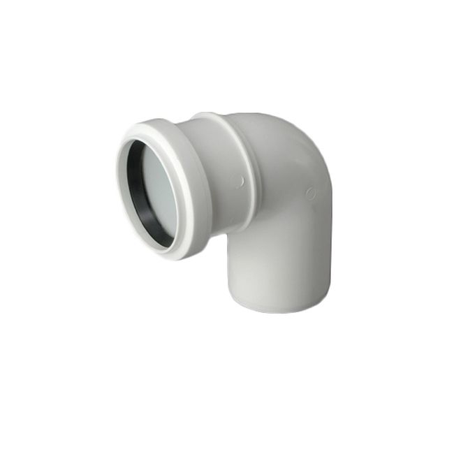 Pipelife 88° bøjning 110 mm hvid