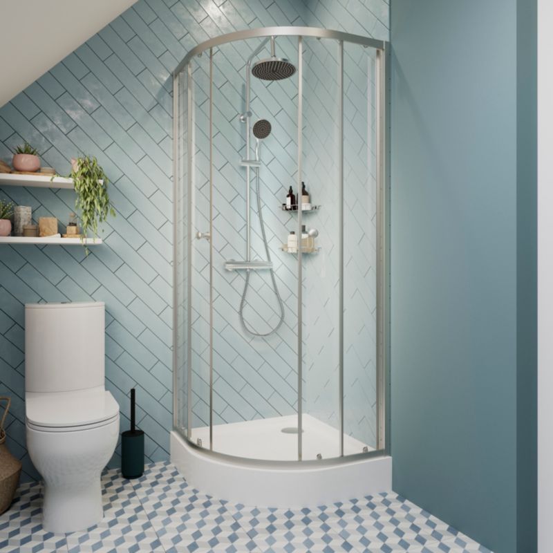 Goodhome Lidia brusekolonne Ø 20 cm 1-funktions med termostatbatteri