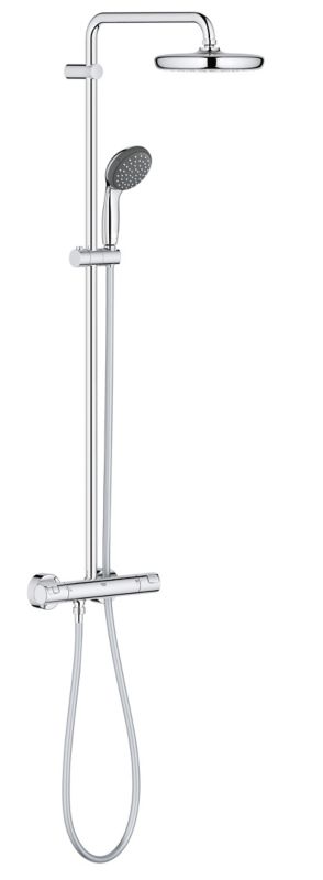 Grohe Vitalio Start brusekolonne med termostatbatteri, Ø 21 cm