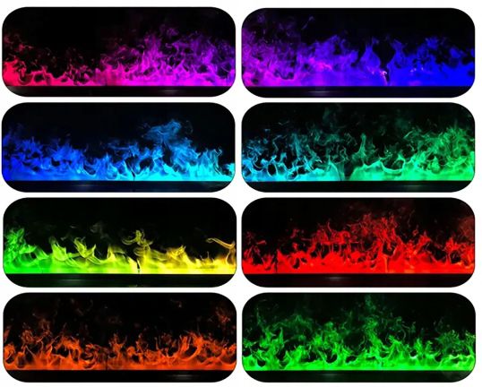 Ferretti Etna Hvid Elektrisk Damppejs Portal med Realistisk 3D Flamme