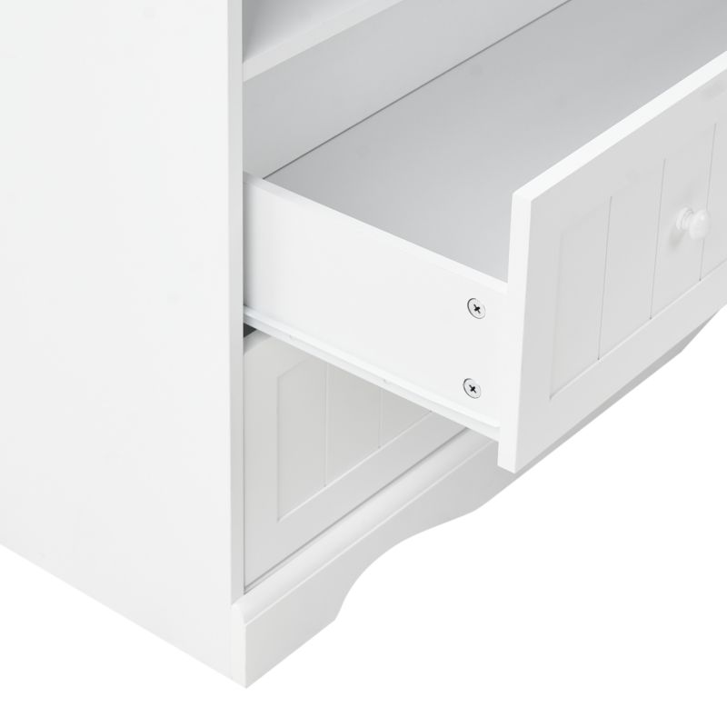 Kommode med Stel Bord Virden Hvid 90x50x86 cm