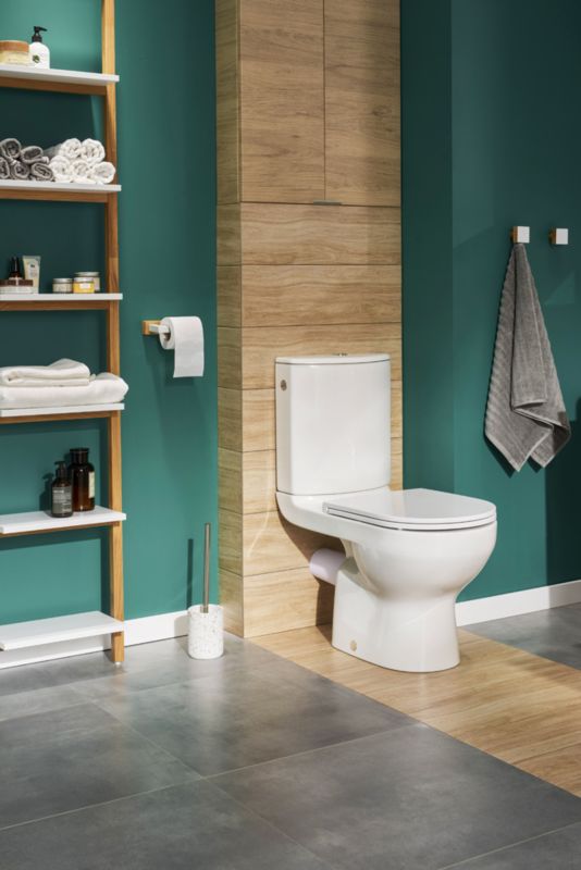 Kompakt WC GoodHome Cavally uden kant, vandret 3/6 l med softclose-sæde