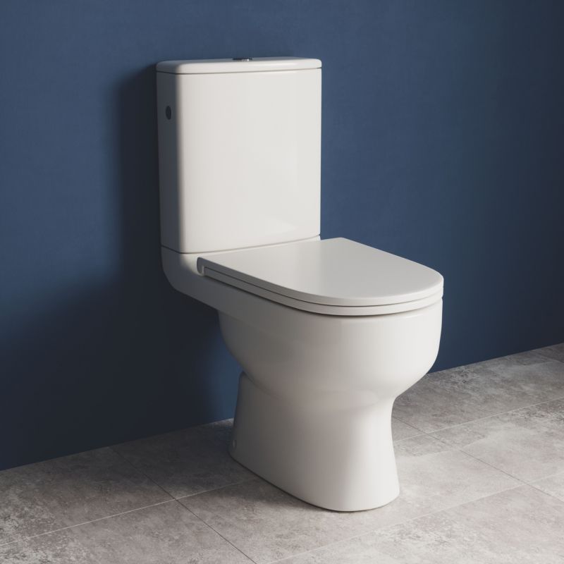 Kompakt WC GoodHome Cavally Slim uden kant, vandret 3/6 l med langsomt sænkende sæde