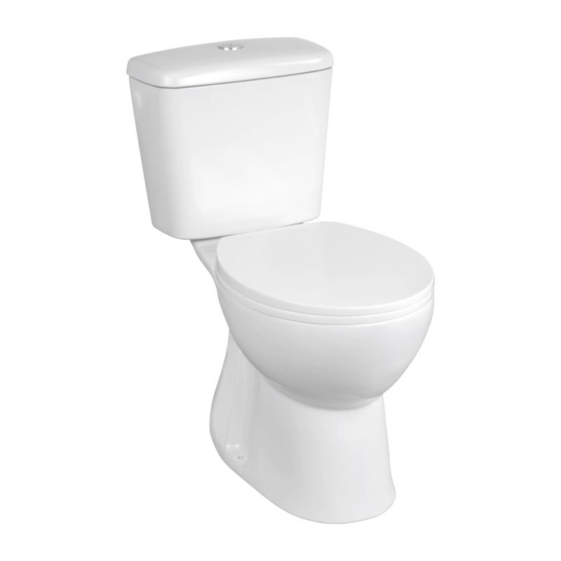 Kompakt WC Orinoco Crespo Rim med mat‑sort duroplast‑slowclose sæde