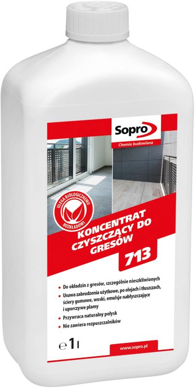 Sopro FIR 713 koncentrat til rengøring af porcelænsfliser 1 l