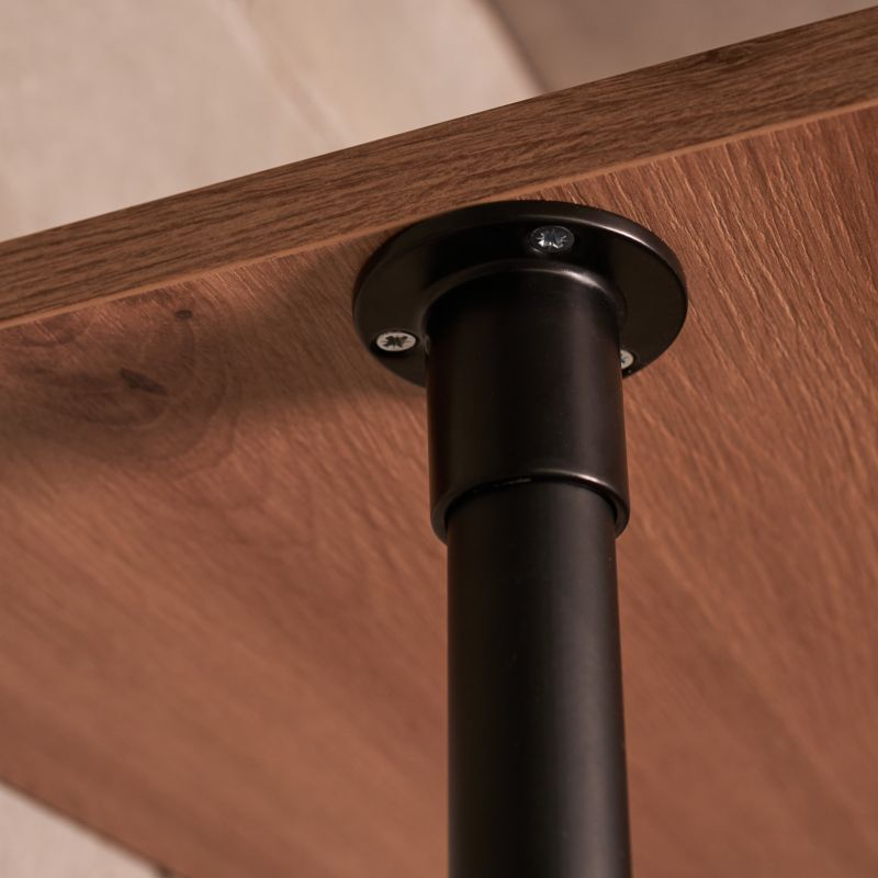 Shop Line monteringsende Ø 25 mm høj mat‑sort