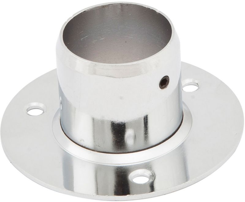 Høj monteringsende til garderobestang Ø 25 mm