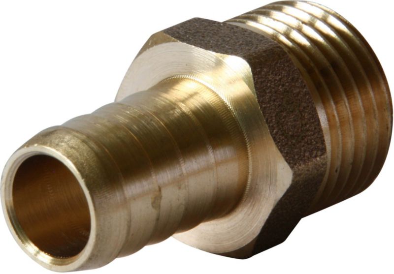 Slangestykke GZ 1/2'' 8 mm i messing