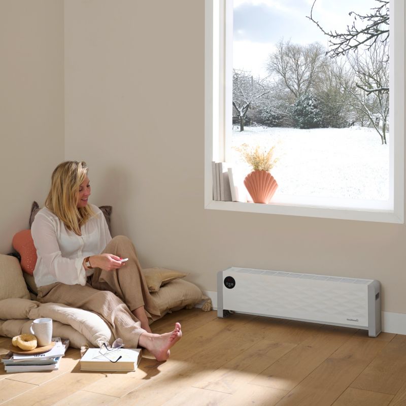 Lav konvektor GoodHome Plinth 2200 W hvid