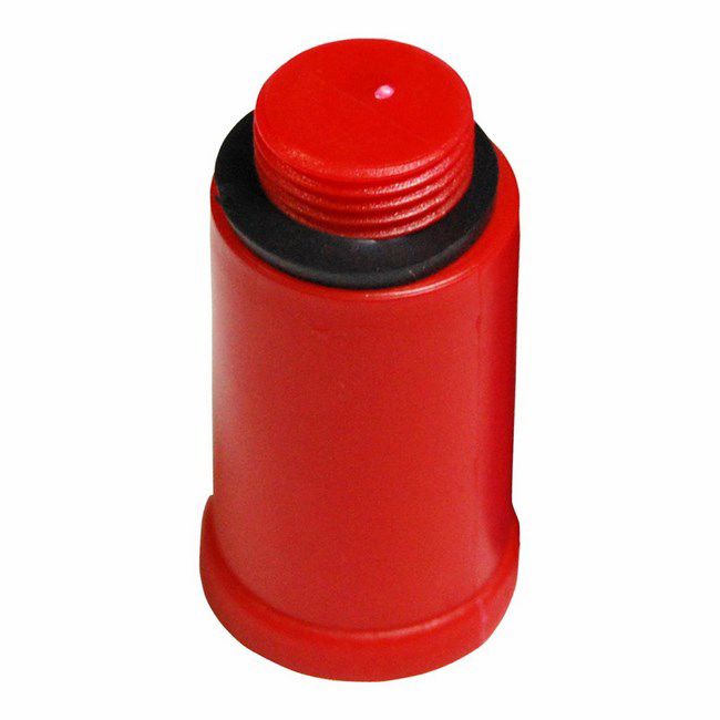 Rød PVC-prøvetætningsprop 1/2"