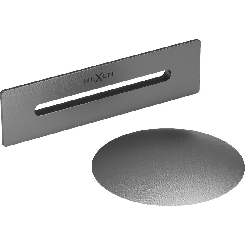 Mexen Uni bundprop til fritstående badekar i børstet gun gray, 1 stk.