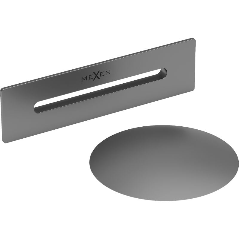 Mexen Uni bundventil til fritstående badekar i gun metal, 1 stk.