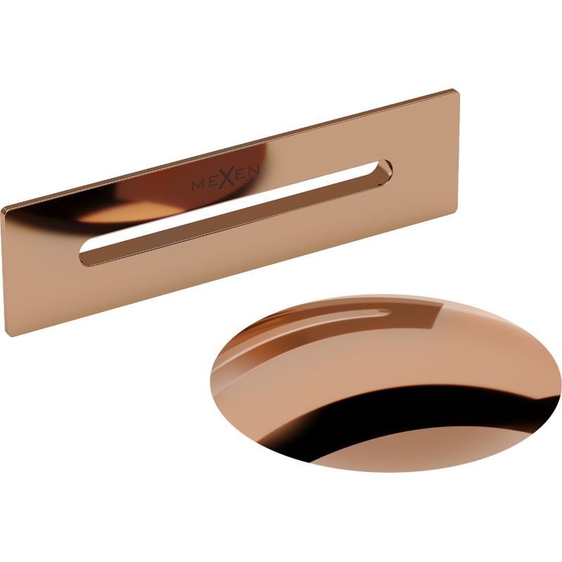 Klap til badekar Uni Mexen i rosaguldfinish, 1 stk.