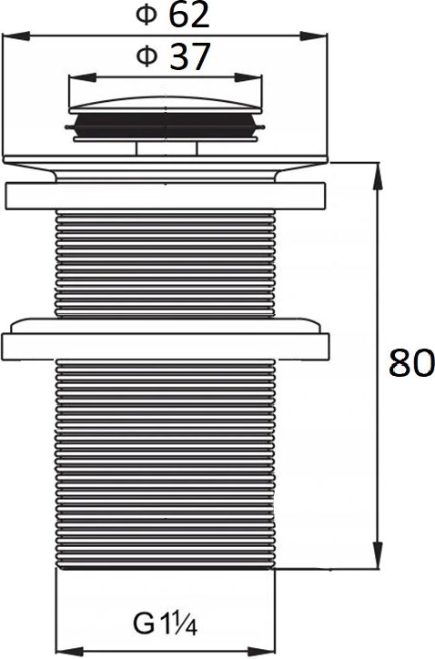 Mexen klik-klak prop i guldfinish, 1 stk.