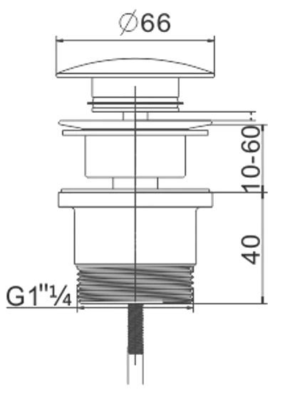 Mexen almindelig vaskprop i antikbrun, 1 stk.