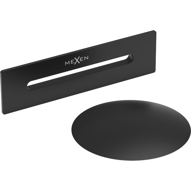 Mexen Uni overløbsprop til fritstående badekar, sort, 1 stk.