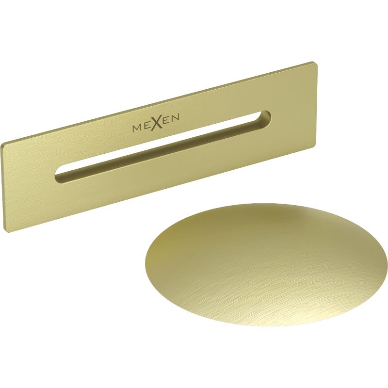 Mexen Uni overløbsprop til badekar, børstet guld, 1 stk.